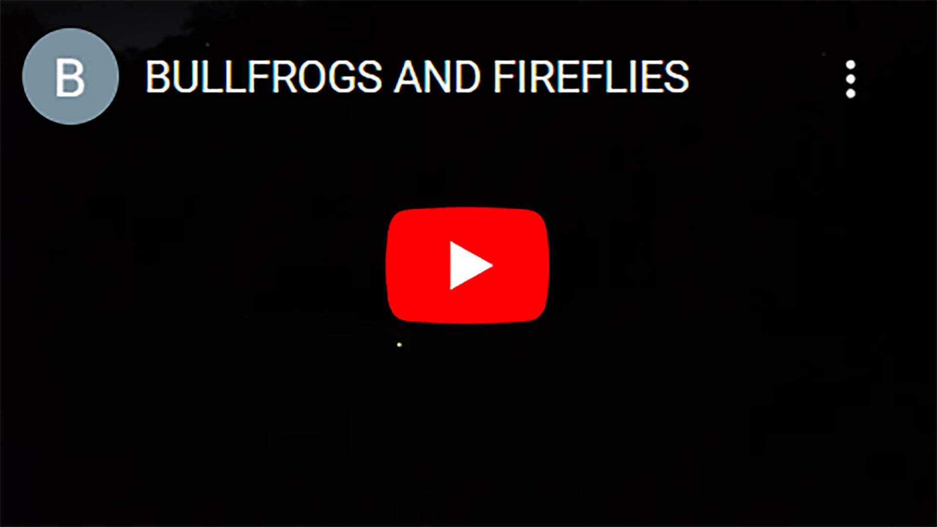 BULLFROGS-AND-FIREFLIES
